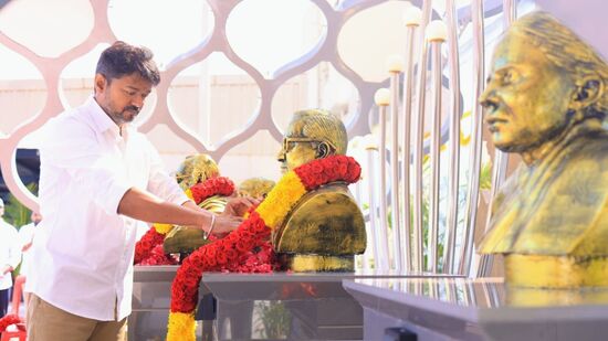 இதனை அடுத்து விழுப்புரம் மாவட்டம், விக்கிரவாண்டியில் கடந்த அக்டோபர் 27ஆம் தேதி அன்று கட்சி மாநாட்டை விஜய் நடத்தினார். அப்போது பேசிய அவர், “பெரியார் எங்கள் கொள்கை தலைவர். பெரியார் சொன்ன கடவுள் மறுப்பு கொள்கையில் எங்களுக்கு உடன்பாடு இல்லை. யாருடைய கடவுள் நம்பிக்கைக்கும் நாங்கள் எதிரானவர்கள் கிடையாது.&nbsp;&nbsp;