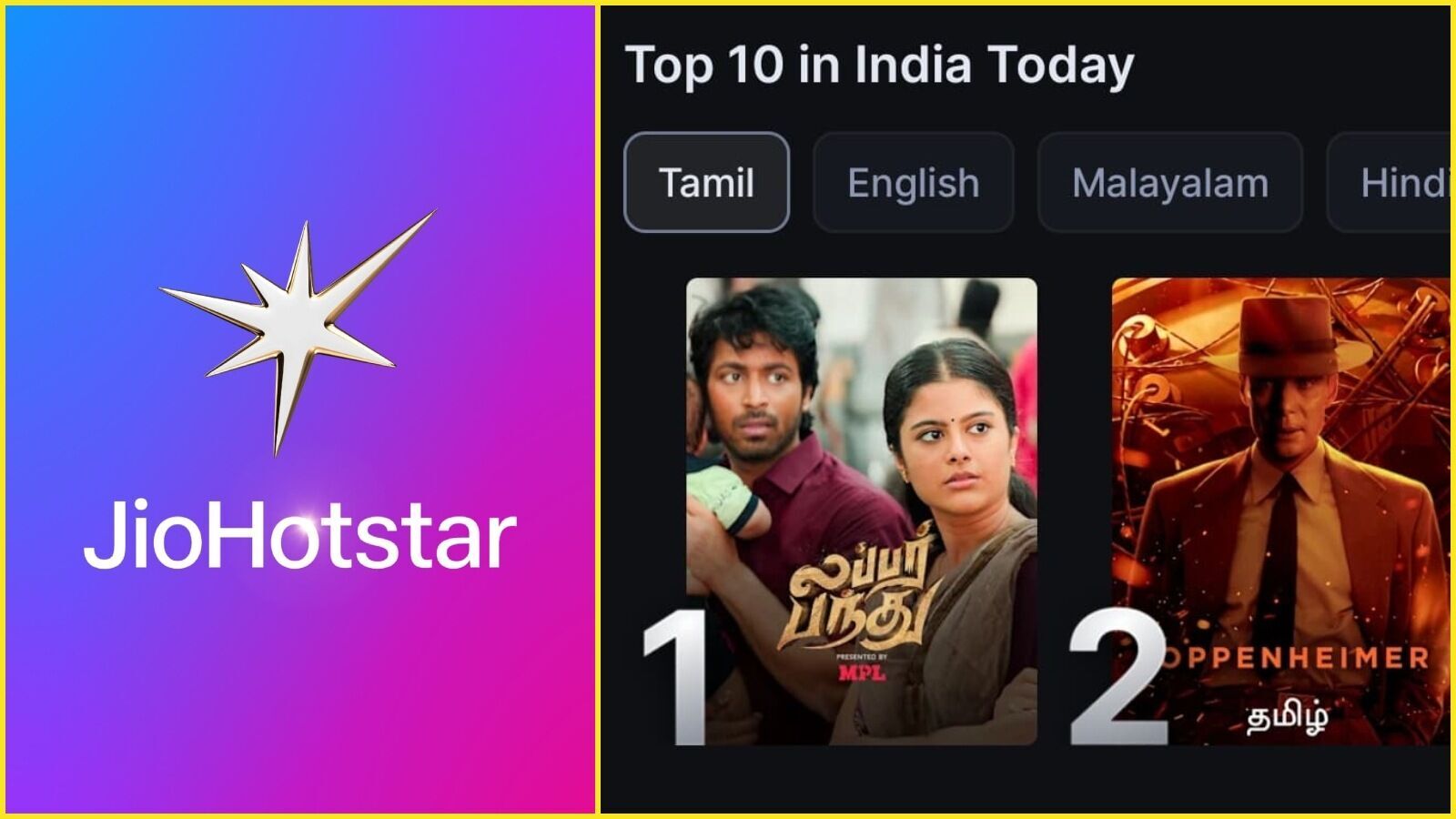 JioHotstar: இன்றைய ஜியோ ஹாட்ஸ்டார் தளத்தின் டாப் பட்டியல் திரைப்படங்கள் எவை தெரியுமா?