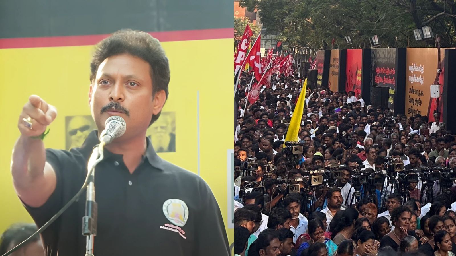 DMK VS BJP: ’ஸ்டாலினை ஏமாற்ற ஒருவர் பிறந்துதான் வர வேண்டும்’ பாஜகவுக்கு எதிரான ஆர்ப்பாட்டத்தில் அன்பில் மகேஸ் பேச்சு!