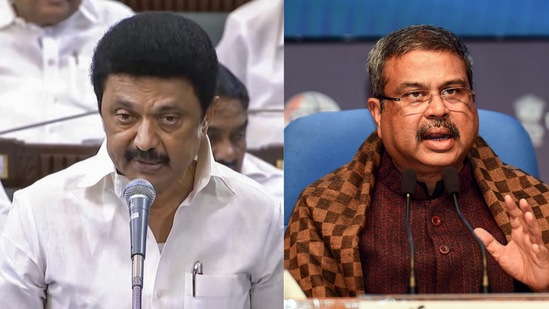 மும்மொழிக் கொள்கை: ’கல்வியை அரசியலாக்க வேண்டாம்’ முதலமைச்சர் மு.க.ஸ்டாலினுக்கு தர்மேந்திர பிரதான் கடிதம்! மும்மொழிக் கொள்கை: ’கல்வியை அரசியலாக்க வேண்டாம்’ முதலமைச்சர் மு.க.ஸ்டாலினுக்கு தர்மேந்திர பிரதான் கடிதம்!