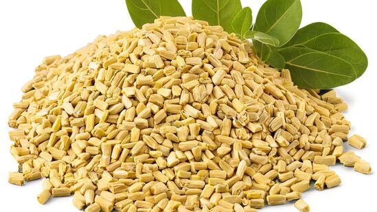 வெந்தயத்தில் அழற்சி எதிர்ப்பு மற்றும் லிபிடோ-பூஸ்டிங் பண்புகள் உள்ளன. அவை உடலில் ஈஸ்ட்ரோஜன் மற்றும் டெஸ்டோஸ்டிரோன் போன்ற பாலியல் ஹார்மோன்களை உருவாக்க உதவுகின்றன. இவை பாலியல் தூண்டுதலை அதிகரிக்கவும், உச்சக்கட்டத்தை அடையவும் உதவுகின்றன. இதில் மெக்னீசியம், துத்தநாகம் மற்றும் பைரிடாக்சின் ஆகியவை உள்ளன. இவை அனைத்தும் கருவுறுதலையும் ஊக்குவிக்கின்றன