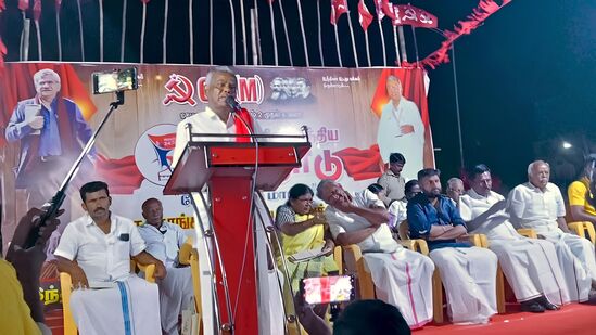 ‘எங்களை இக்கட்டான நிலைக்கு தள்ளிய துரைமுருகன்..’ திமுகவை சாடிய மார்க்சிஸ்ட் சண்முகம்! ‘எங்களை இக்கட்டான நிலைக்கு தள்ளிய துரைமுருகன்..’ திமுகவை சாடிய மார்க்சிஸ்ட் சண்முகம்!