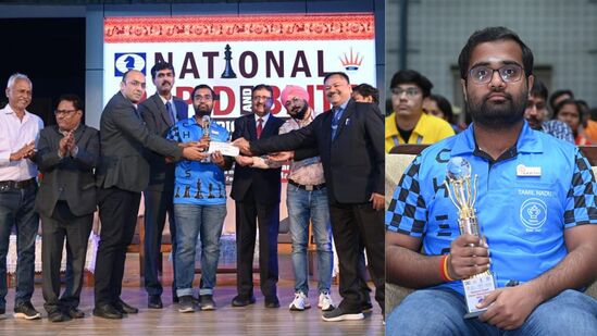 Chess : தேசிய செஸ் போட்டி- ராபிட் பிரிவில் தங்கம் வென்றார் கிராண்ட்மாஸ்டர் ப.இனியன் Chess : தேசிய செஸ் போட்டி- ராபிட் பிரிவில் தங்கம் வென்றார் கிராண்ட்மாஸ்டர் ப.இனியன்