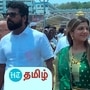 திருப்பதி ஏழுமையான் கோயிலில் நடிகை ரம்பா கணவருடன் சாமி தரிசனம்