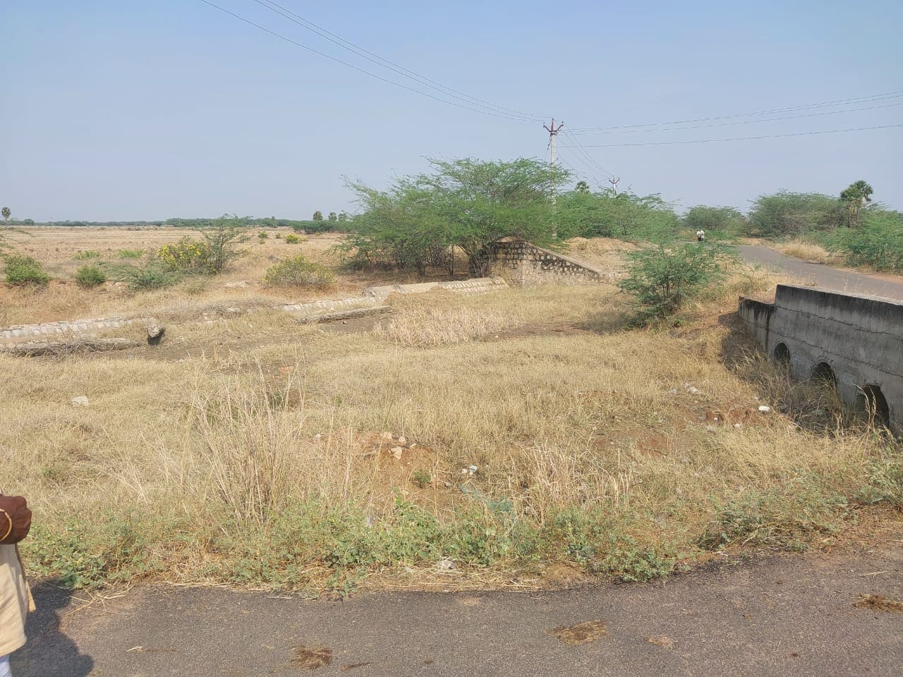 வறண்டு கிடக்கும் பாசன பகுதி