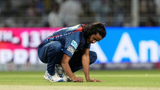 Lucknow Super Giants' Digvesh Rathi was fined twice for his 'notebook' celebration Lucknow Super Giants' Digvesh Rathi was fined twice for his 'notebook' celebration