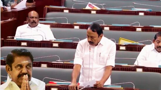 தமிழ்நாடு சட்டப்பேரவை: ‘எடப்பாடி பழனிசாமியை வணங்கி என்று சொல்லி உரையைத் தொடங்கிய செங்கோட்டையன்’! தமிழ்நாடு சட்டப்பேரவை: ‘எடப்பாடி பழனிசாமியை வணங்கி என்று சொல்லி உரையைத் தொடங்கிய செங்கோட்டையன்’!
