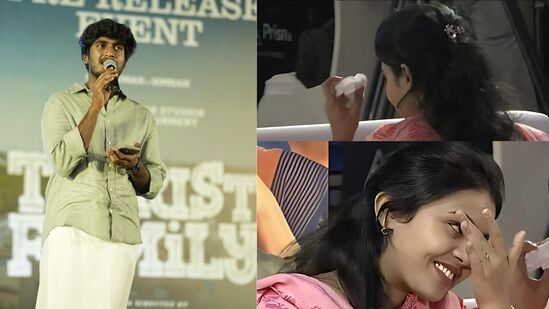  ‘அகிலா என்ன கல்யாணம் பண்ணிக்கிறியா?’ - மேடையில் காதலை சொன்ன டூரிஸ்ட் ஃபேமிலி டைரக்டர்.. கண்கலங்கிய காதலி! 