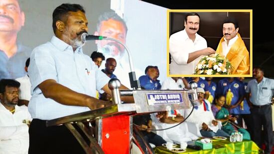 ‘பாமக இருக்கும் கூட்டணியில் இருக்கமாட்டோம்’ திமுகவுக்கு நேரடி செய்தி அனுப்பிய திருமாவின் பேச்சு!