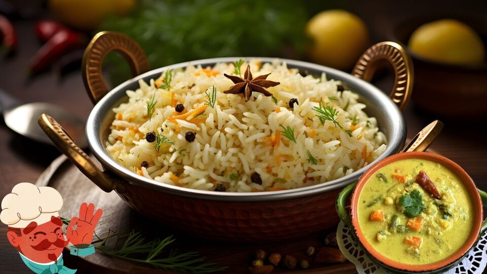 'மிக மிக ருசியாக ஜீரா சாதம் மற்றும் வெஜிடபிள் குருமா செய்வது எப்படி?’: அதன் படிப்படியான வழிமுறைகள்!