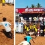சீறிப்பாய்ந்த காளைகள்.. அடக்க திணறிய காளையர்கள்.. அனல் பறந்த புதுக்கோட்டை ஜல்லிக்கட்டு!