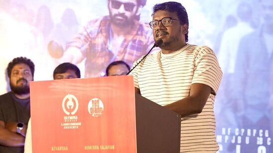 ‘பரியேறும் பெருமாள் கதையை கேட்ட முதல் ஹீரோ அதர்வாதான்.. என்ன ஷாக்கா இருக்கா..?’ - மாரிசெல்வராஜ் பேச்சு! ‘பரியேறும் பெருமாள் கதையை கேட்ட முதல் ஹீரோ அதர்வாதான்.. என்ன ஷாக்கா இருக்கா..?’ - மாரிசெல்வராஜ் பேச்சு!