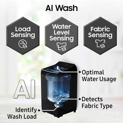 Samsung 8 kg Washing Machine Fully Automatic Top Load for Efficient Indian Homes WA80F10E2LTL