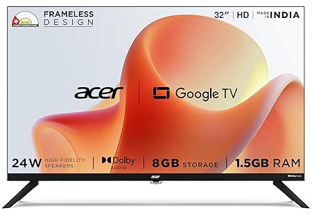 Acer 32 Inch G Plus Series Hd Ready Led Smart Google Tv Ar32hdggr2841ad