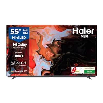 Haier M80F Series 55-inch 4K Mini LED Google TV (H55M80FUX)