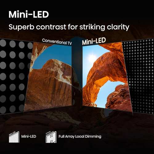 Hisense U7Q Series 85 inch 4K Mini LED QLED TV 85U7Q