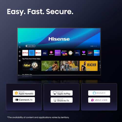 Hisense U7Q Series 85 inch 4K Mini LED QLED TV 85U7Q