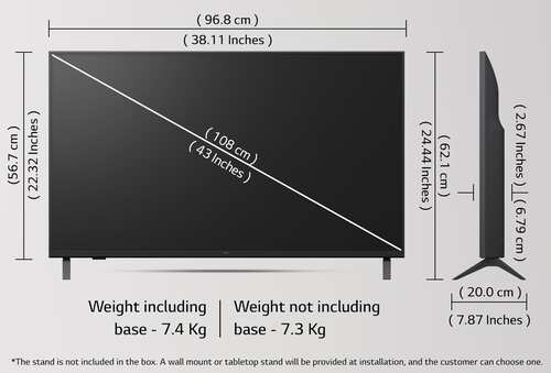 LG 43 inches UA82 Series 4K Ultra HD Smart webOS LED TV 43UA82006LA