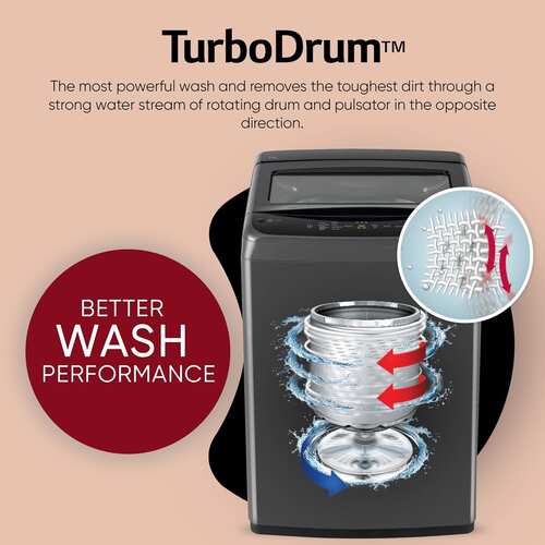 LG 7 kg Washing Machine Fully Automatic Top Load for Everyday Indian HomesT70VBMB1Z