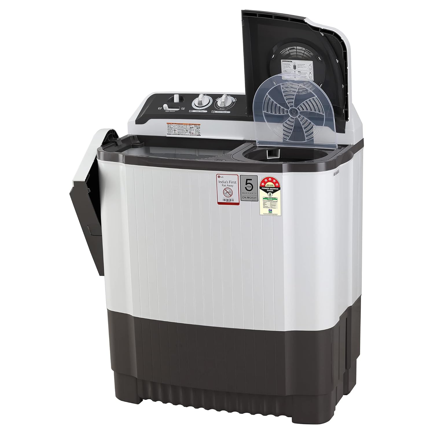 LG 7 kg Washing Machine Semi Automatic Top Load for Everyday Indian ...