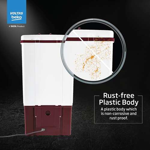 Voltas Beko 7.5 kg Semi Automatic Top Load Washing Machine WST75UC BRSSWH2PTD