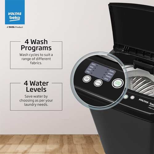 Voltas Beko 6.5 kg Fully Automatic Top Load Washing Machine WTL6504UEA BPBPOF