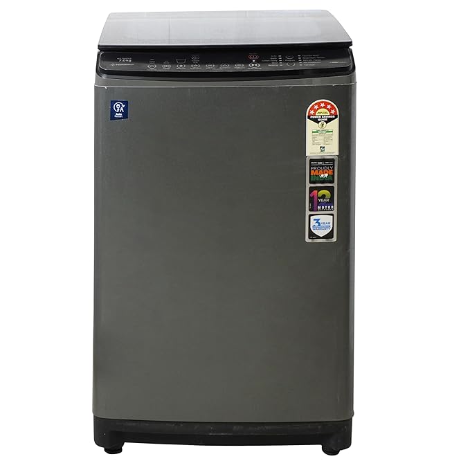 Voltas Beko 7 kg Fully Automatic Top Load Washing Machine (WTL70VPSGX)