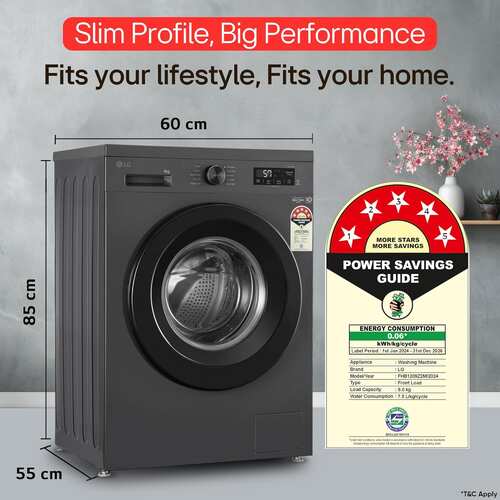 LG 9 kg Fully Automatic Front Load Washing Machine FHB1209Z2M