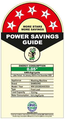 Samsung 12 kg Washing Machine WW12DG5B24AXTL