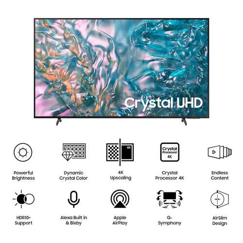 Samsung 43 inch D Series Brighter Crystal 4K Dynamic Ultra HD Smart LED TV UA43DUE80AKLXL