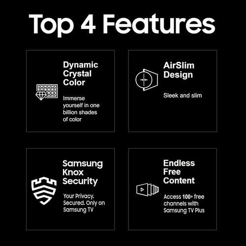 Samsung 43 inch D Series Brighter Crystal 4K Dynamic Ultra HD Smart LED TV UA43DUE80AKLXL