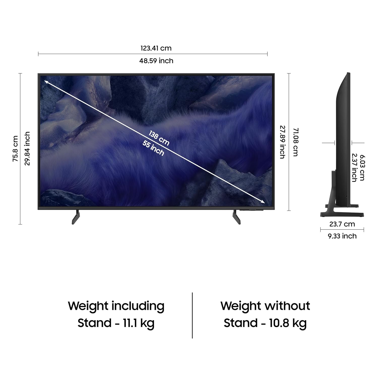 Samsung 55 inches Vision AI 4K Ultra HD Smart QLED TV QA55QEF1AULXL ...