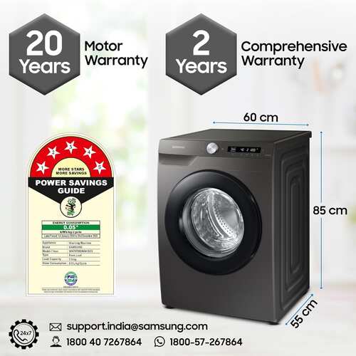 Samsung 7 kg Fully Automatic Front Load Washing Machine WW70T502NAN1TL