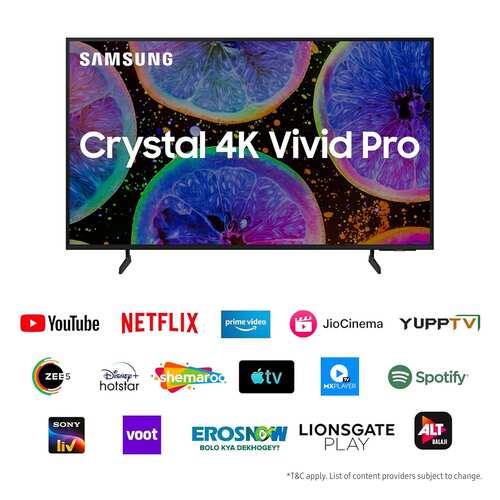 Samsung 75 inch D Series Crystal 4K Vivid Pro Ultra HD Smart LED TV UA75DUE77AKXXL