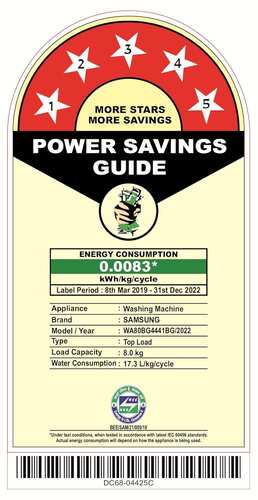 Samsung 8 kg Washing Machine Fully Automatic Top Load for Everyday Indian Homes WA80BG4441BGTL