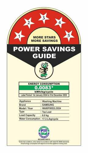 Samsung 8 kg Washing Machine WA80F08S2LTL