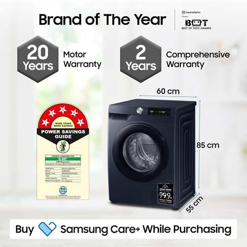 Samsung 9 kg Washing Machine Fully Automatic Front Load with AI Ecobubble WW90DG6U24ASTL