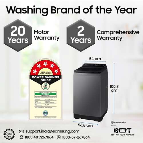 Samsung 9 kg Washing Machine Fully Automatic Top Load for Modern Indian Homes
