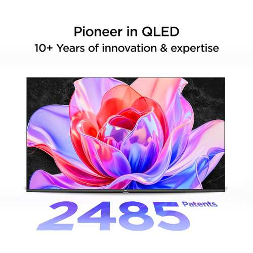 TCL 43 inch Metallic Bezel Less FHD QLED TV 43S5K Black