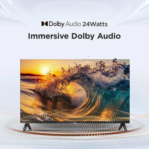 TCL 43 inch Metallic Bezel Less FHD QLED TV 43S5K Black