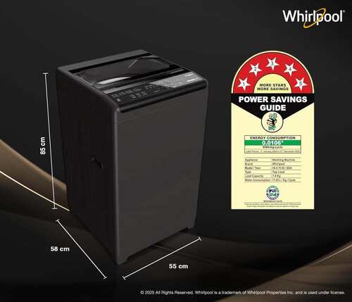 Whirlpool 7 kg Washing Machine Fully Automatic Top Load for Everyday Indian Homes