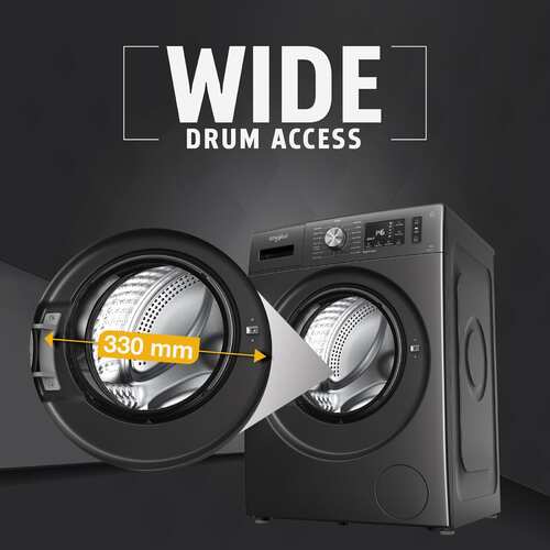 Whirlpool 8 kg Fully Automatic Front Load Washing Machine XS8014BWME .