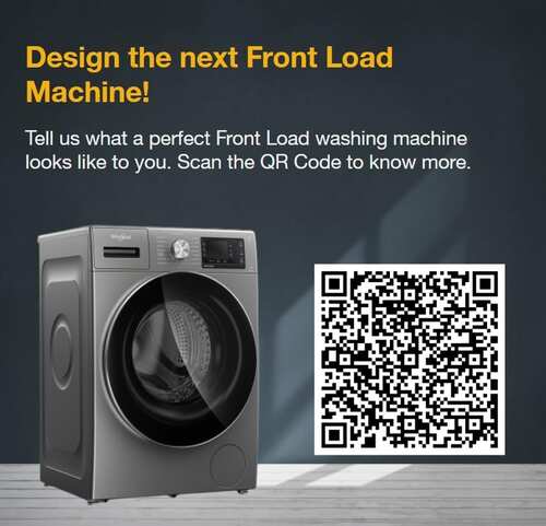 Whirlpool 8 kg Fully Automatic Front Load Washing Machine XS8014BWME .