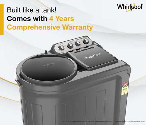 Whirlpool 8 kg Washing Machine Semi Automatic Top Load for Everyday Indian Homes