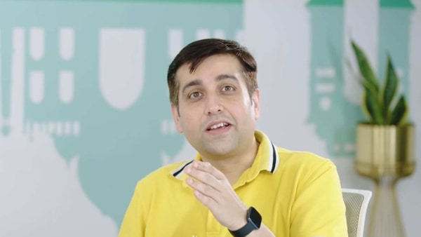Realme India CEO was spotted wearing the smartwatch. It features a square-shaped display which could be a 1.4-inch screen,