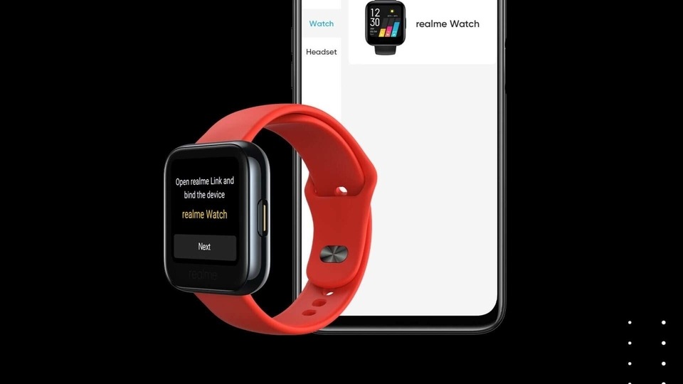 Realme Watch will be offered in coloured straps of blue, red and green.