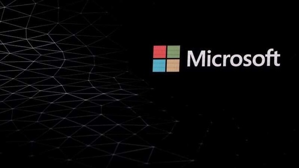 FILE PHOTO: The Microsoft logo is pictured ahead of the Mobile World Congress in Barcelona, Spain February 24, 2019. REUTERS/Sergio Perez