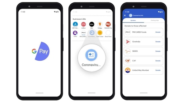 Google Pay lets users transact money within the app and make bank transfers as well.