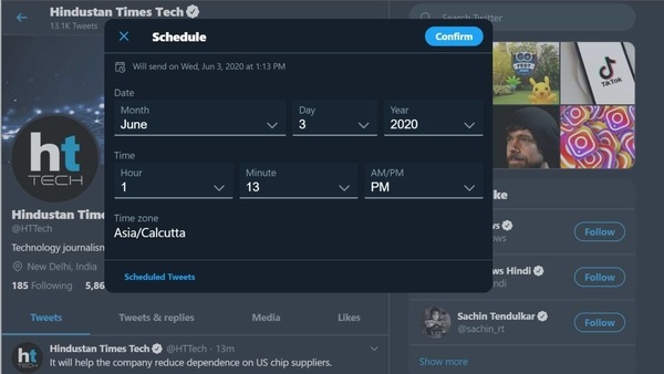 Twitter's native scheduling is now available on the web app.