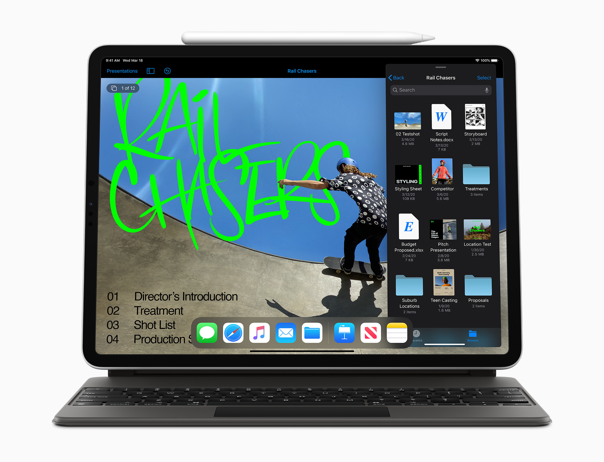 The folio keyboard doubles as a cover for the iPad Pro, you can only prop it up and use it in this case. The folio keyboard doubles as a cover for the iPad Pro, you can only prop it up and use it in this case.